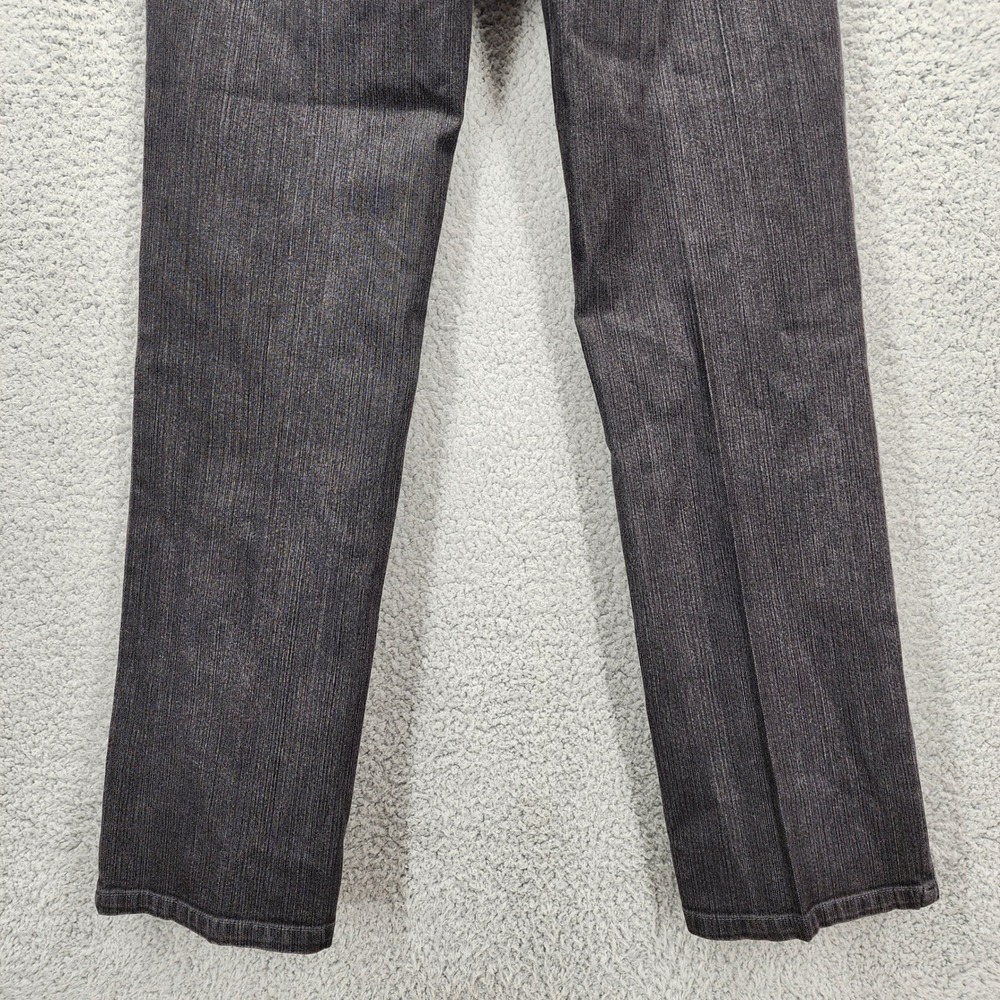 Geiger Jeans Women's Black Denim Straight Leg Pants Made in Austria Size 38 US 8 - Picture 12 of 13
